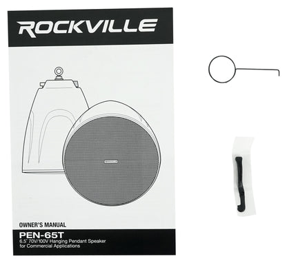 PEN-65T Black 8-Pack + RCS180-6 6-Zone 180W Amp Bundle