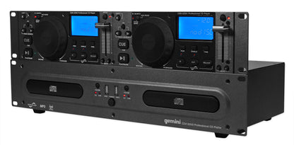 Gemini CDX-2250i Pro DJ Dual Two Deck Rack CD/MP3 Media Player w/USB+Power Strip
