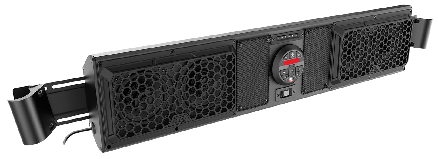 MTX MUDSYS41 Four-Speaker Marine Soundbar System w/Bluetooth For ATV/UTV+Boombox