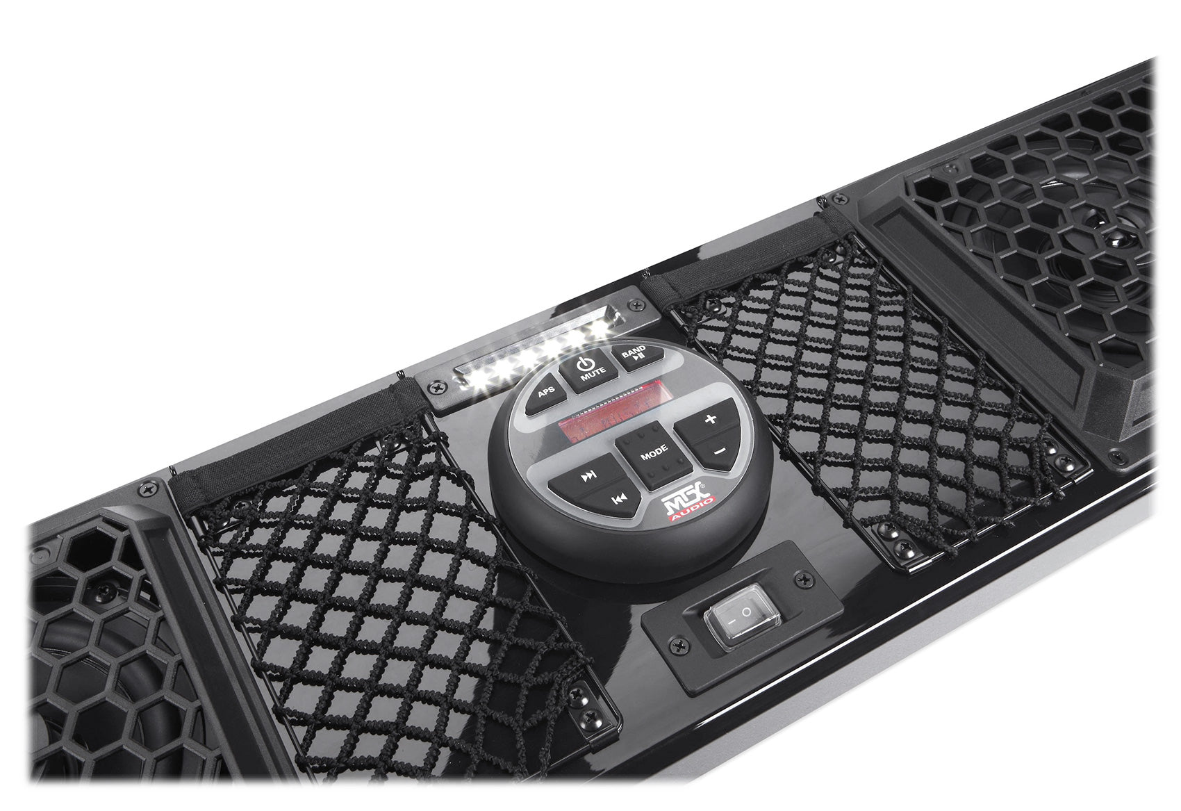 MTX MUDSYS41 Four-Speaker Marine Soundbar System w/Bluetooth For ATV/UTV+Boombox