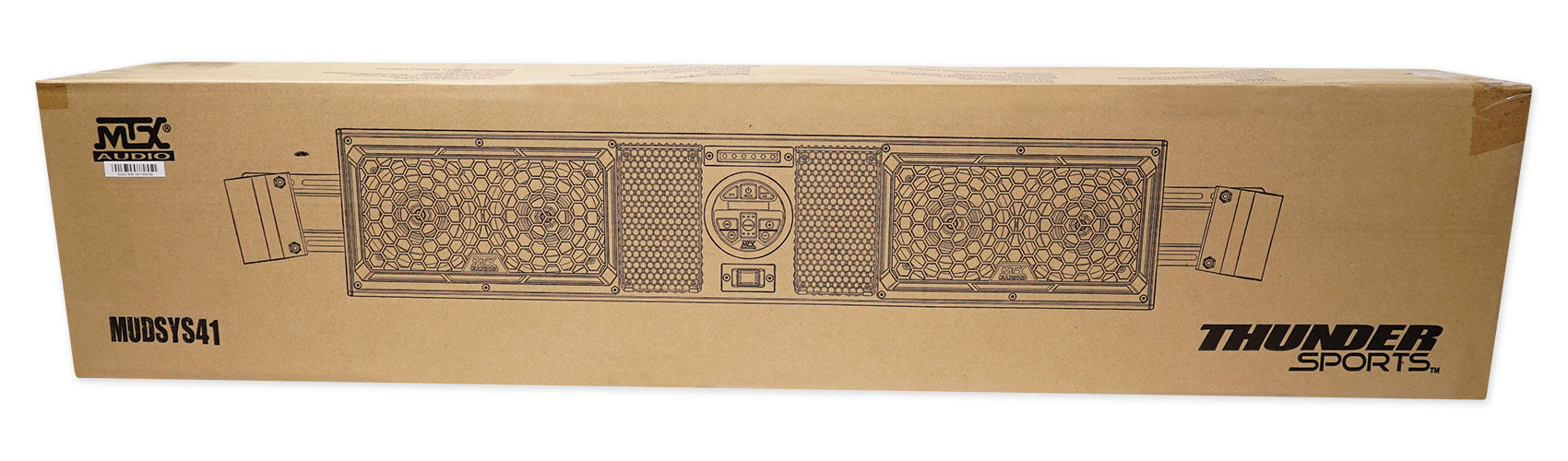 MTX MUDSYS41 Four-Speaker Marine Soundbar System w/Bluetooth For ATV/UTV+Boombox