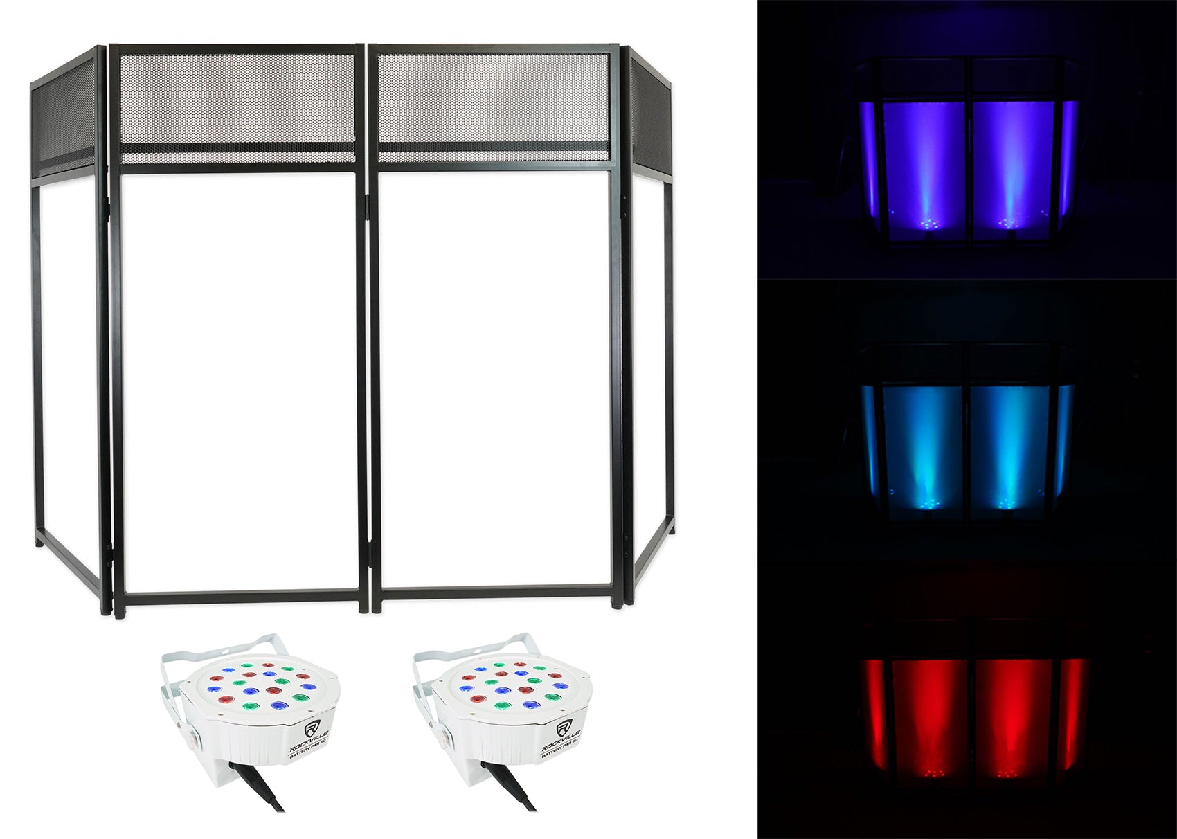 ROCKBOOTH XL + BATTERY PAR 50 White 2-Pack Bundle