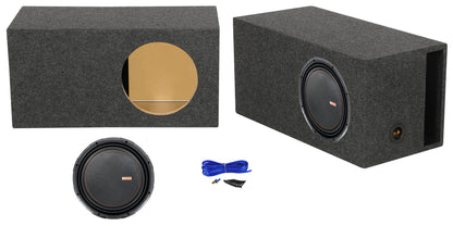Memphis Audio MOJO 1212 12" 3000w Competition Subwoofer+Vented Sub Box Enclosure