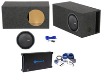 Memphis Audio MOJO 1212 12" 3000w Subwoofer+Amplifier+Vented Sub Box Enclosure