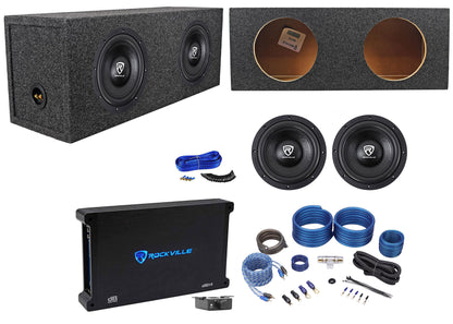 W10 K6 Series 10" Subwoofer 2-Pack + dB14 Amplifier Bundle