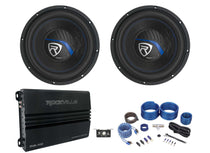 K5 W10K5S2 10" Subwoofer 2-Pack + RVA-M2 Amplifier Bundle