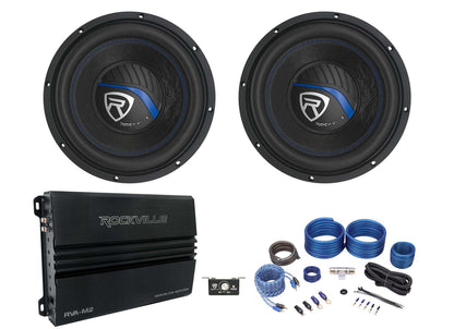 K5 W10K5S2 10" Subwoofer 2-Pack + RVA-M2 Amplifier Bundle