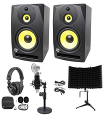 DPM10B Black 2-Pack + Samson MD2 Mic Stand Bundle