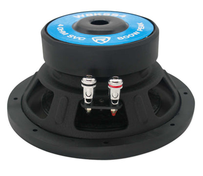 Rockville W8K5S4 4-Pack + Quad 8 Ford Crew Cab Enclosure Bundle