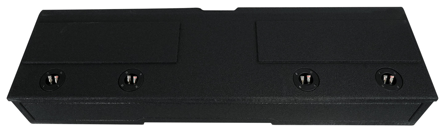 Rockville W8K5S4 4-Pack + Quad 8 Ford Crew Cab Enclosure Bundle