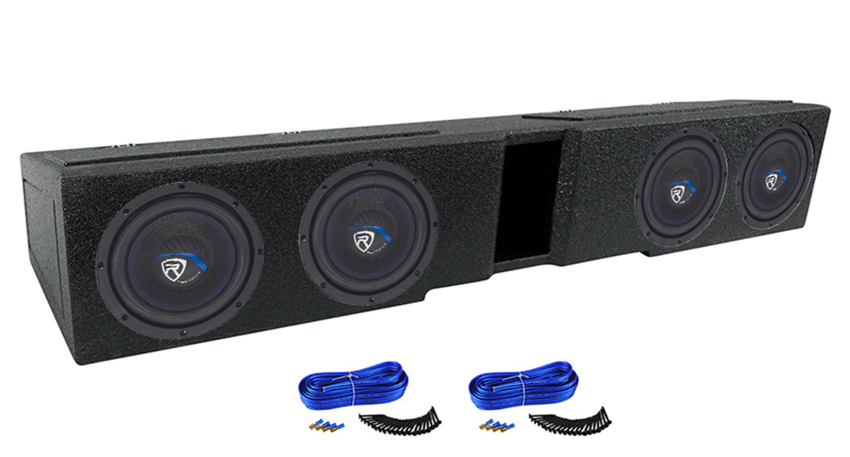 Rockville W8K5S4 4-Pack + REC120 Quad 8 Enclosure Bundle