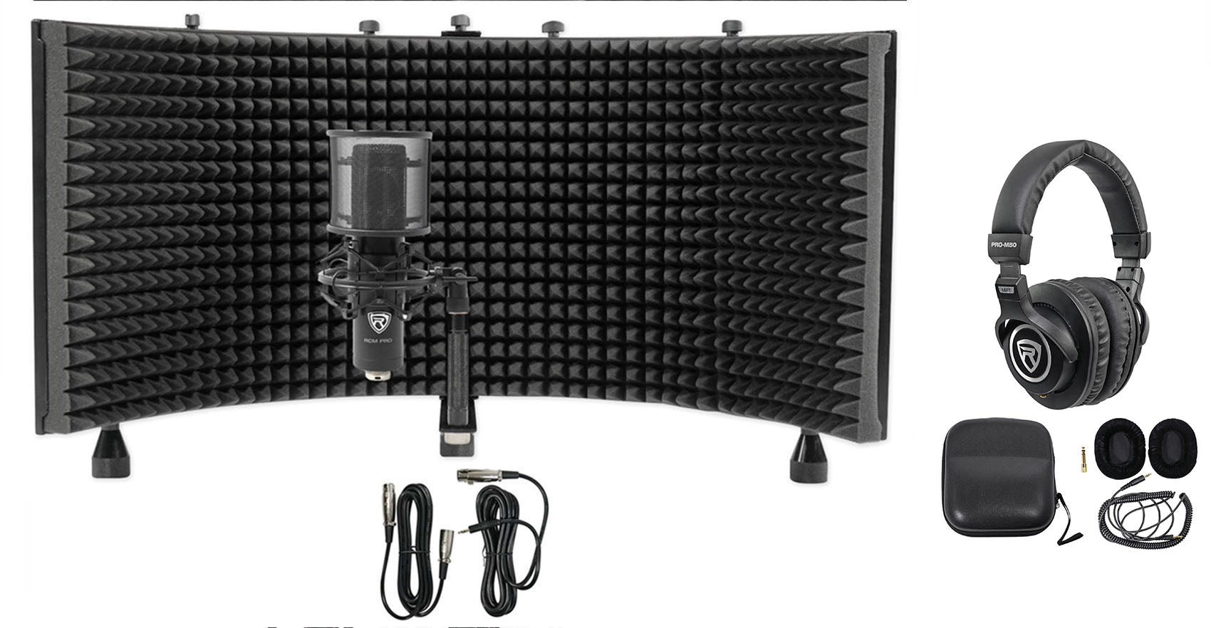 RCM PRO Mic + PRO‑M50 Headphones + RockShield 3 Bundle