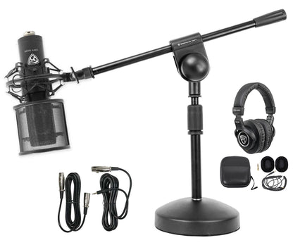 RCM PRO Mic + PRO‑M50 Headphones + RDMS70 Boom Stand Bundle