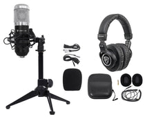 RCM01 Mic + PRO‑M50 Headphones + RDTS Tripod Bundle