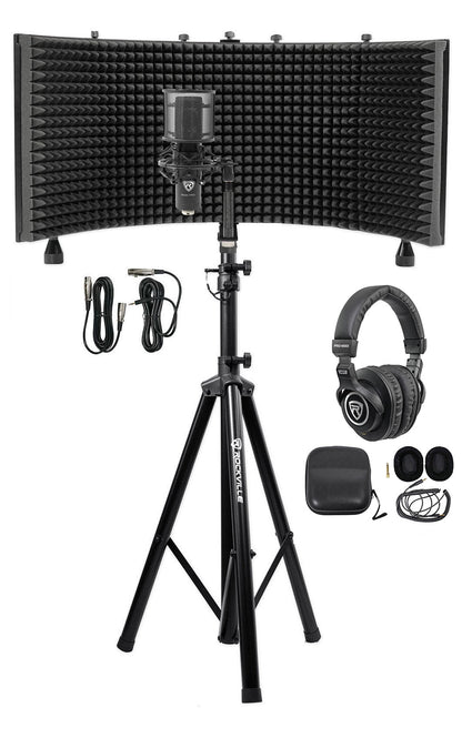 RockShield 3 Isolation Shield + RVES05 Stand + RCM PRO Mic Bundle