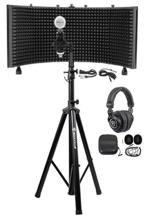 RockShield 3 Isolation Shield + RCM03 Mic + PRO-M50 Headphones Bundle