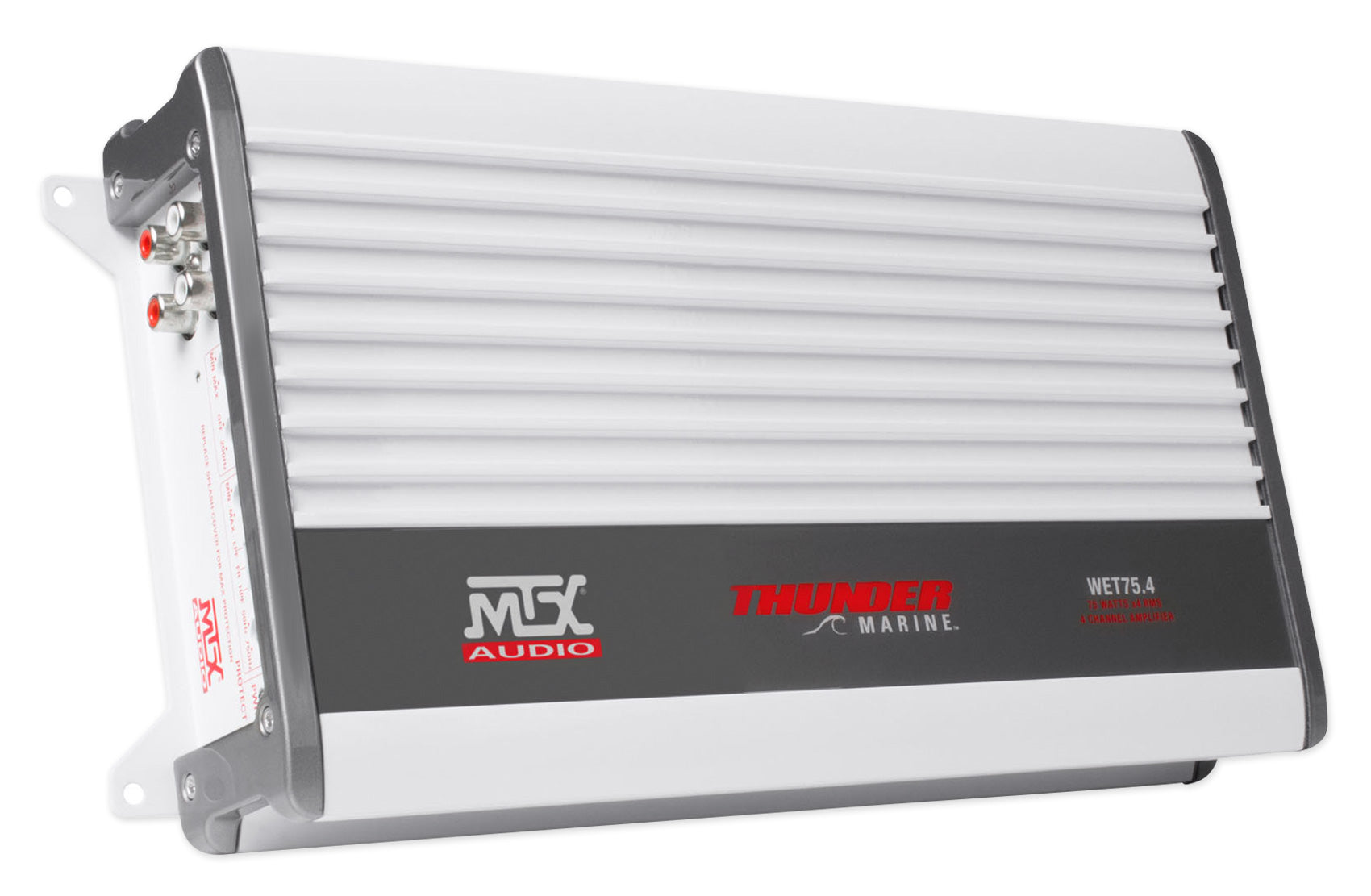 WET75.4 4-Channel Amp + 4-Zone Marine Receiver Bundle