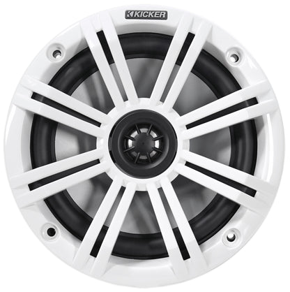 Pair KICKER 45KM654 6.5" 390w Black Marine Wakeboard Swivel Tower Boat Speakers