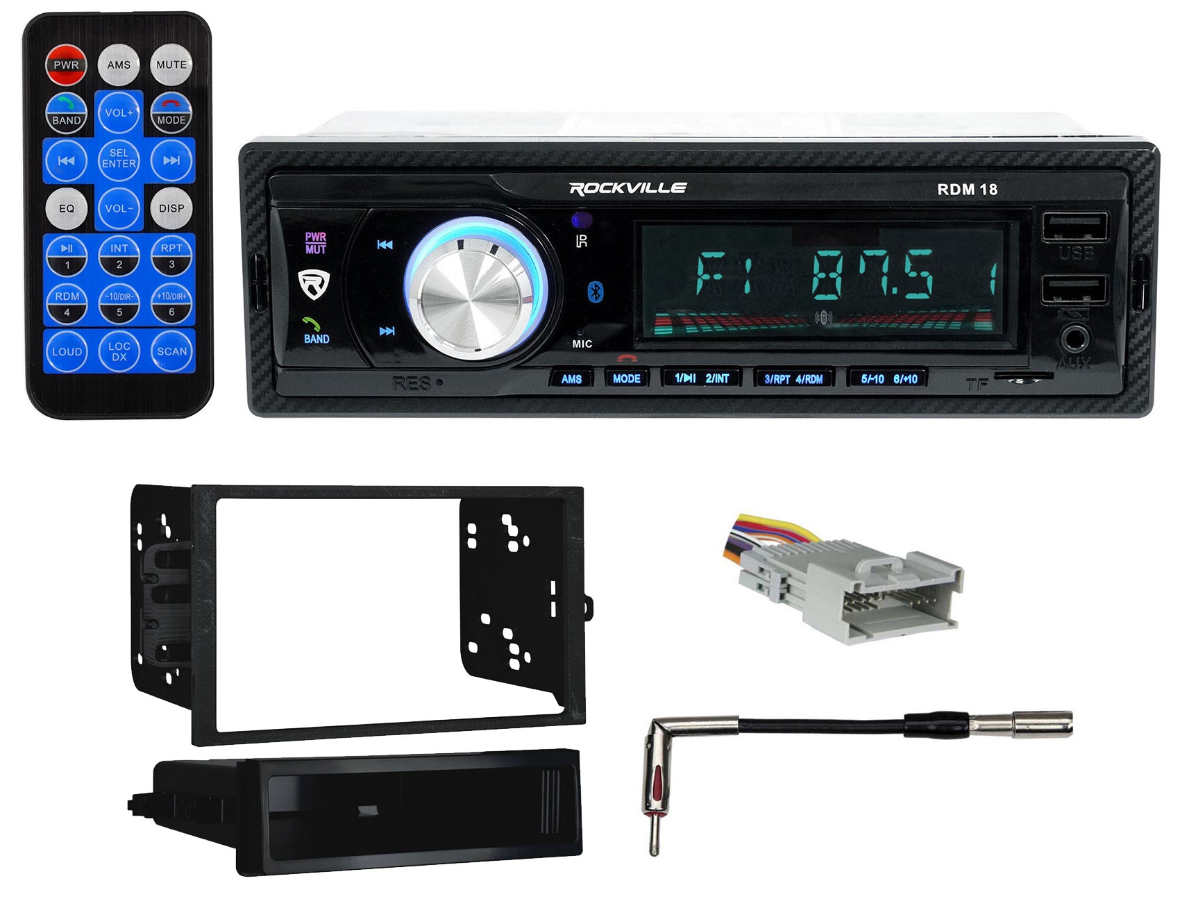 RDM18 Digital Media Receiver + GM EQ-Option Install Kit Bundle