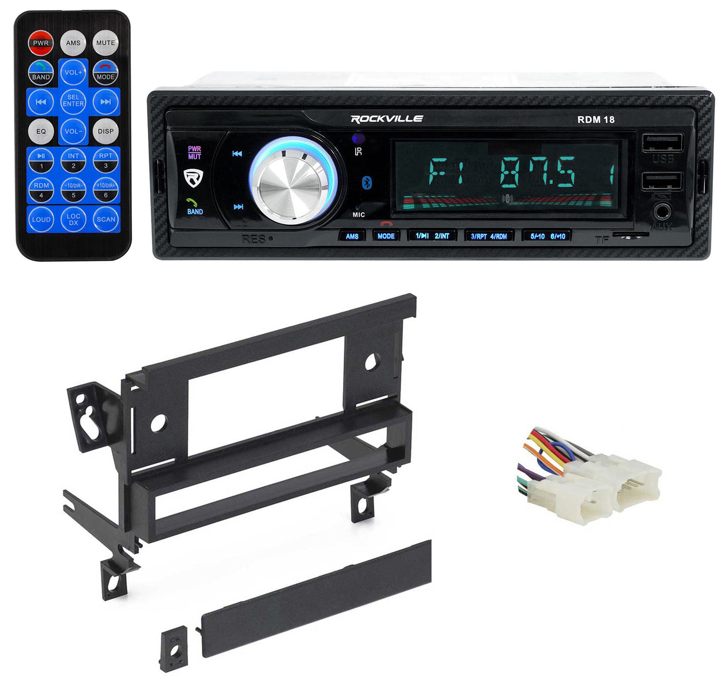 RDM18 Digital Media Receiver + Corolla/Prizm Install Kit Bundle