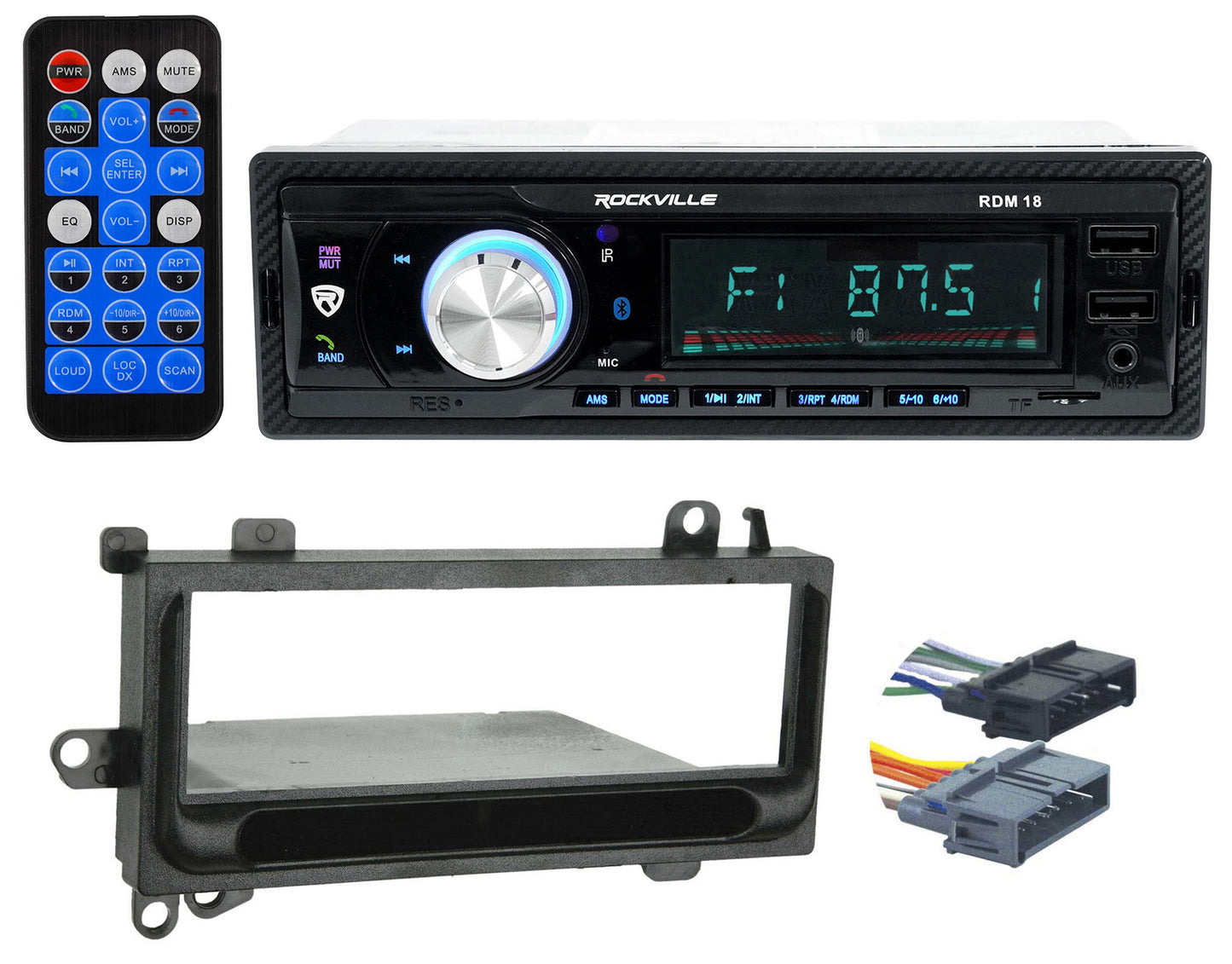 RDM18 Digital Media Receiver + Jeep Wrangler TJ Install Kit Bundle