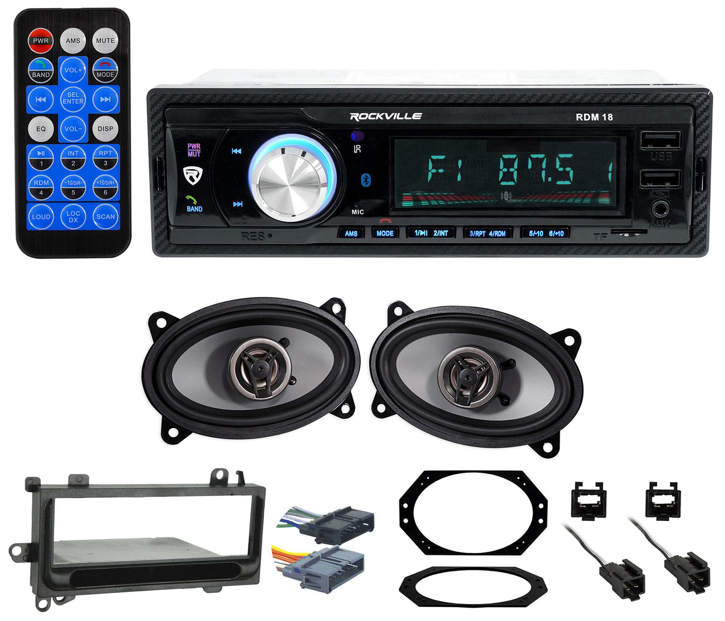 RDM18 Digital Media Receiver + Jeep Wrangler TJ Front Speaker Bundle