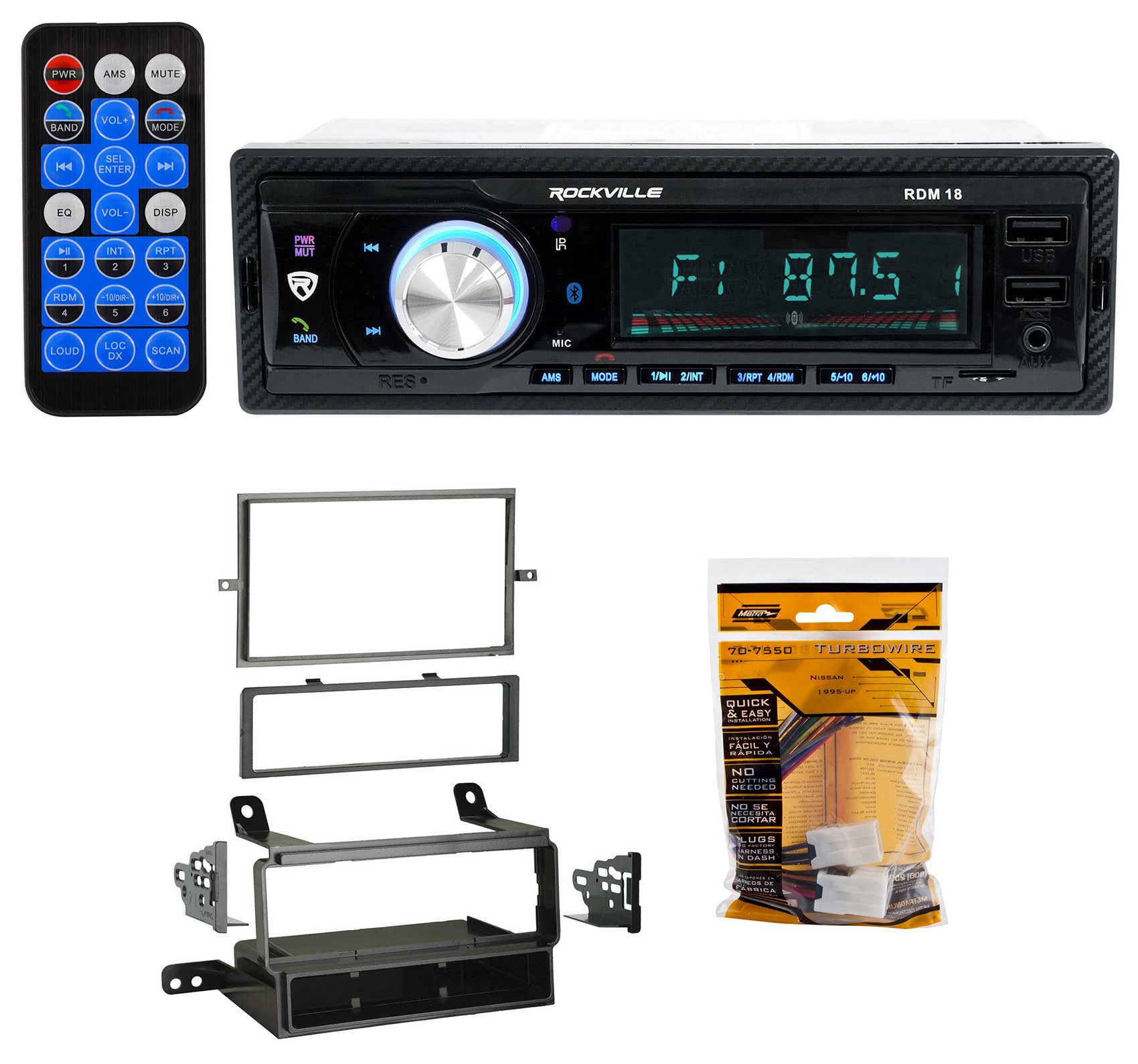 RDM18 Digital Media Receiver + Nissan Frontier Install Kit Bundle