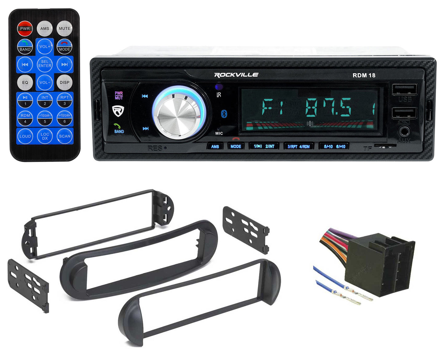 RDM18 Digital Media Receiver + Volkswagen Beetle (1998) Install Kit Bundle