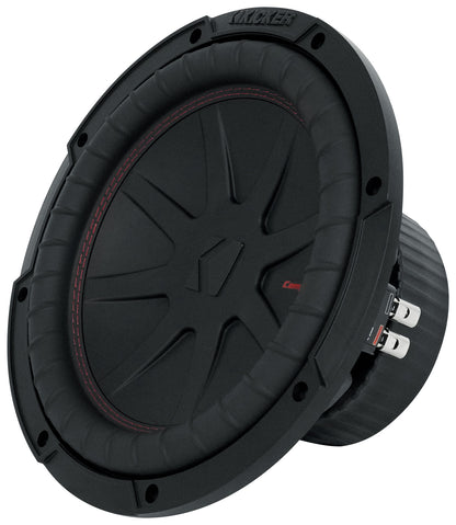 Kicker 48CWR104 COMPR10 10" 800 Watt Car Subwoofer+Sealed Sub Box Enclosure