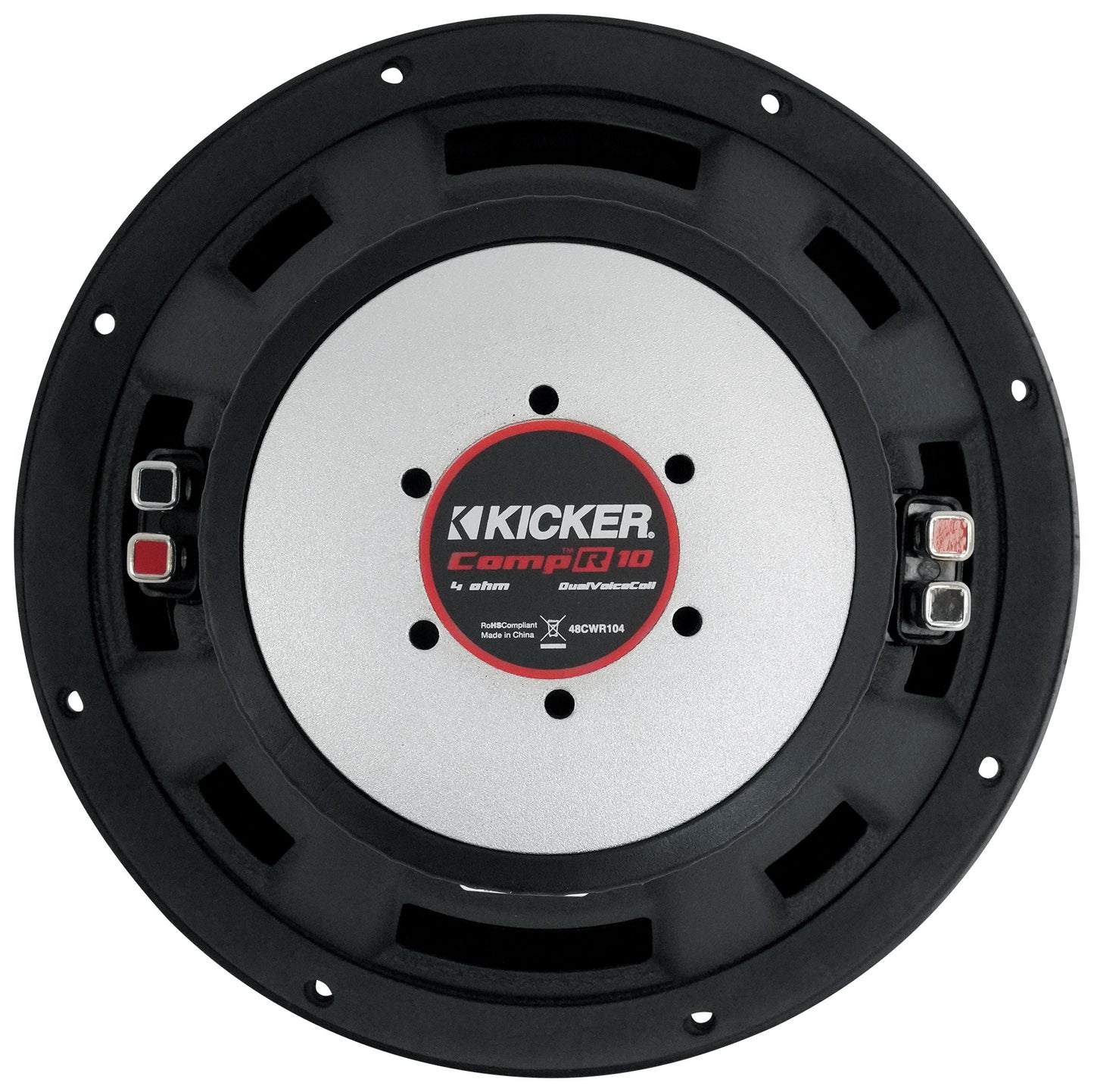 Kicker 48CWR104 COMPR10 10" 800 Watt Car Subwoofer+Sealed Sub Box Enclosure