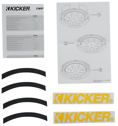 Kicker 48CWR104 COMPR10 10" 800 Watt Car Subwoofer+Sealed Sub Box Enclosure