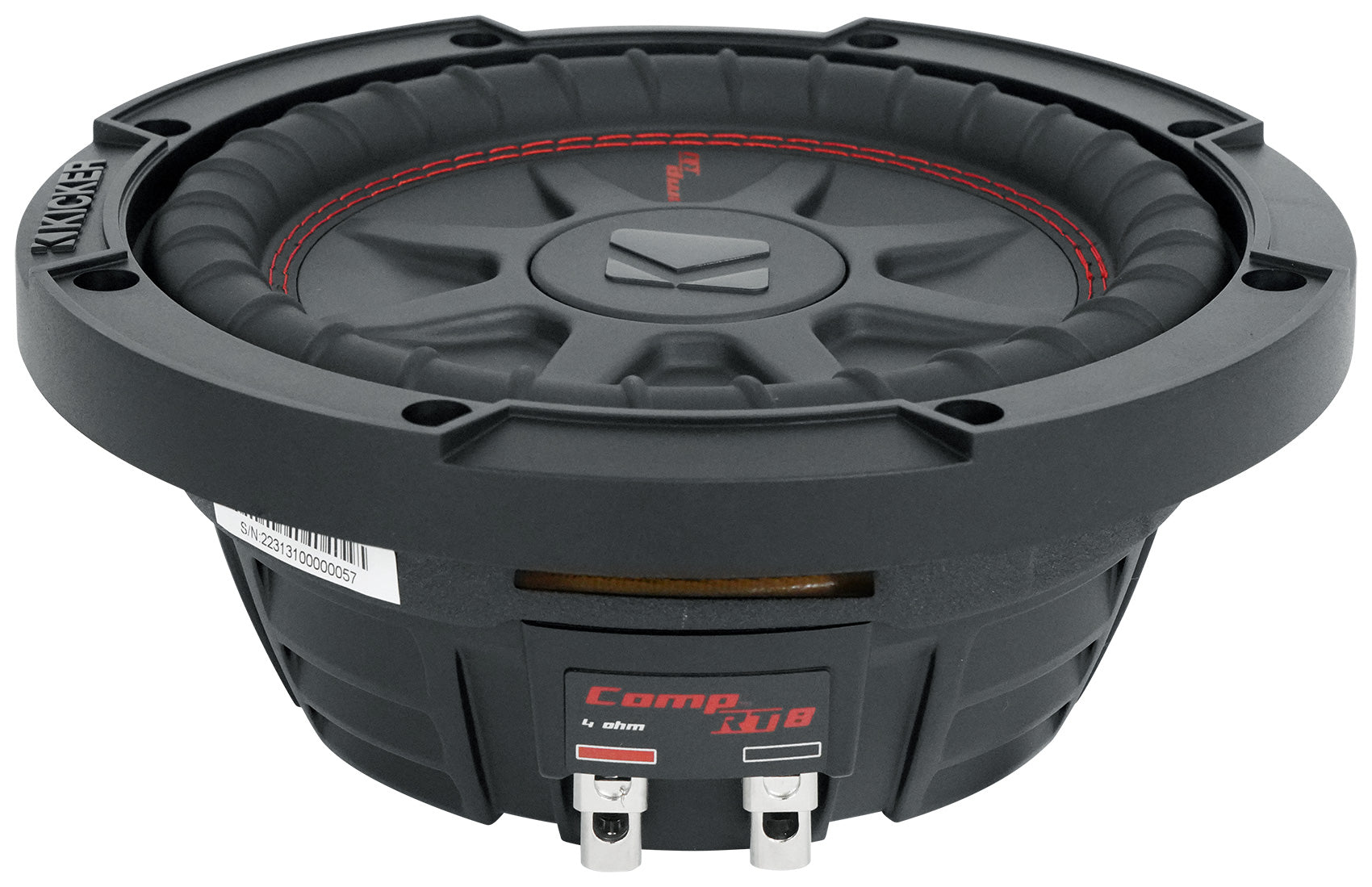 Kicker 48CWRT84 COMPRT8 600w 8" Shallow Car Subwoofer Sub+Mono Amplifier+Amp Kit