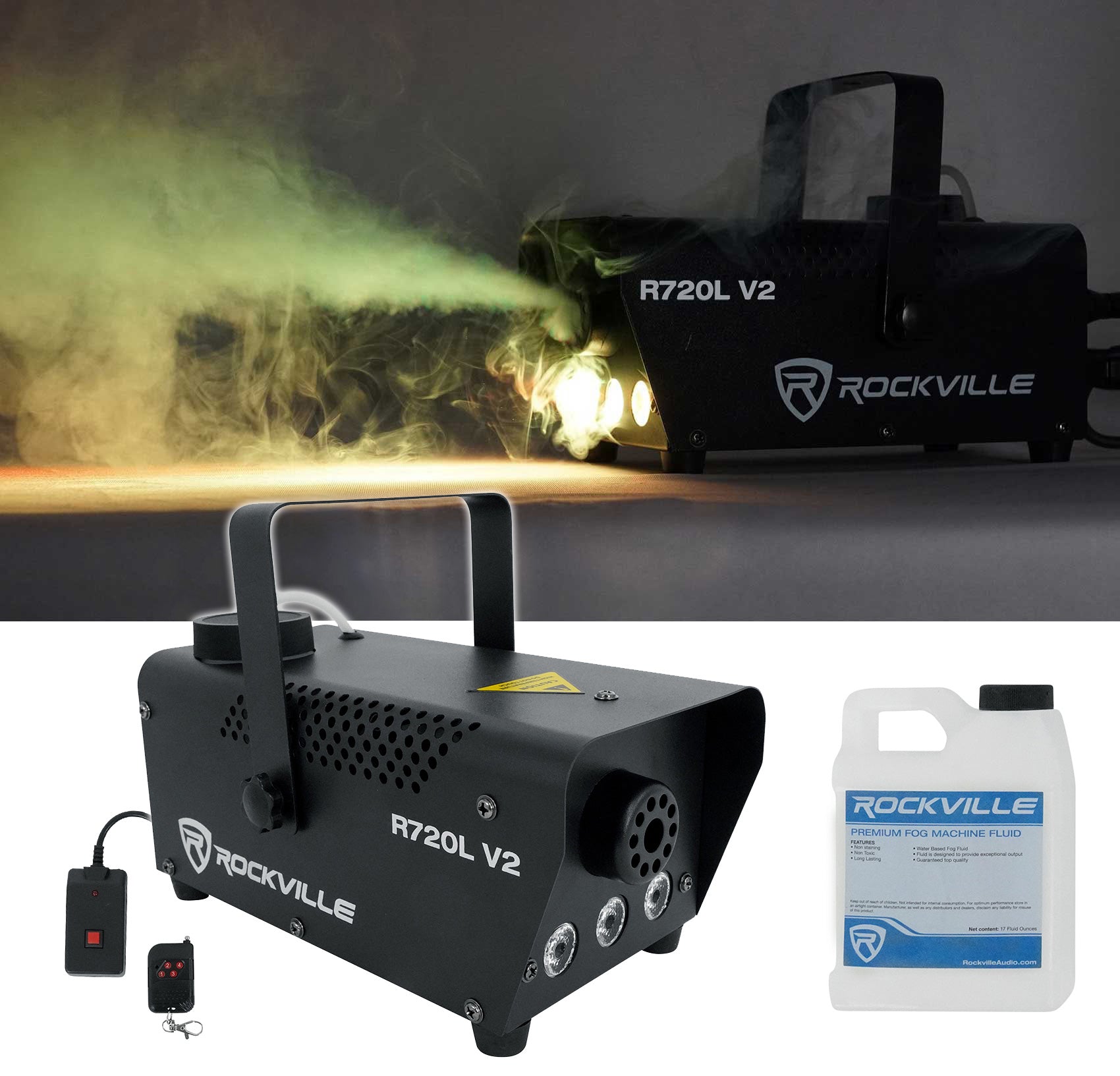 R720L LED Fog Machine + BAG1200 Waterproof Travel Bag Bundle