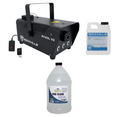 R720L V2 Fog Machine + FJU Fog Fluid Bundle