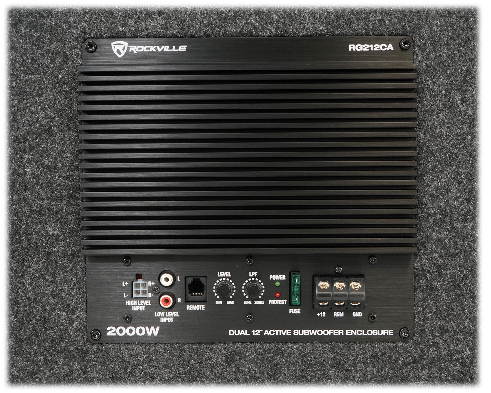 Dual 12" Slim Powered Sub + 8 Gauge Amp Kit Bundle