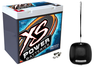XS Power D5100 3100 Amp AGM Power Cell Car Audio Battery + Bluetooth Speaker