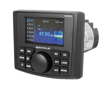 MXA602SLW White 2-Pack + 4-Zone Marine Receiver Bundle