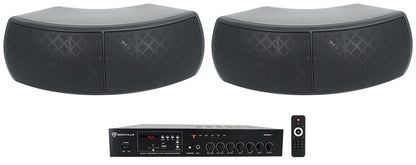 RCS80-1 + WET-D4 Black Speakers Bundle