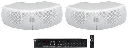 RCS80-1 + WET-D4 White Speakers Bundle