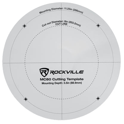 MC80 Off-White 24-Pack + RCS180-6 6-Zone 180W Amp Bundle