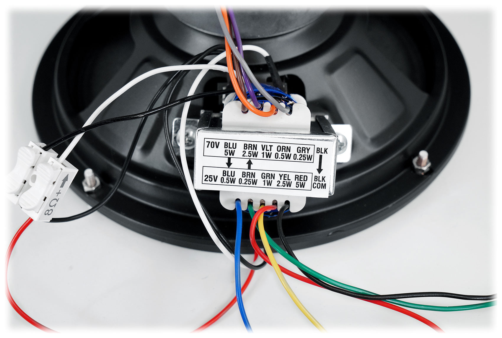 RCS80-1 60W Amp 4-Pack + MS81 8" Metal Ceiling Speakers Bundle