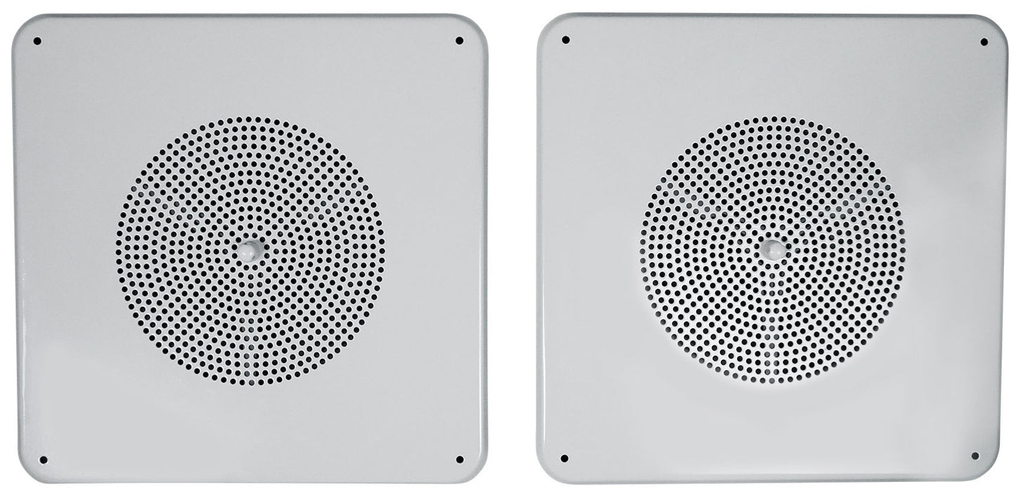 RCS80-1 60W Amp 4-Pack + MS81 8" Metal Ceiling Speakers Bundle