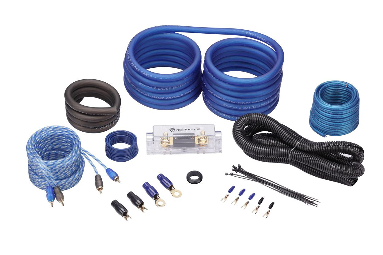 KRYPTON-M3 Mono Amplifier + RWK21 2 AWG Copper Install Kit Bundle