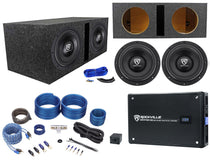 Rockville 10" Subwoofers 2-Pack + KRYPTON-M3 Mono Amplifier Bundle
