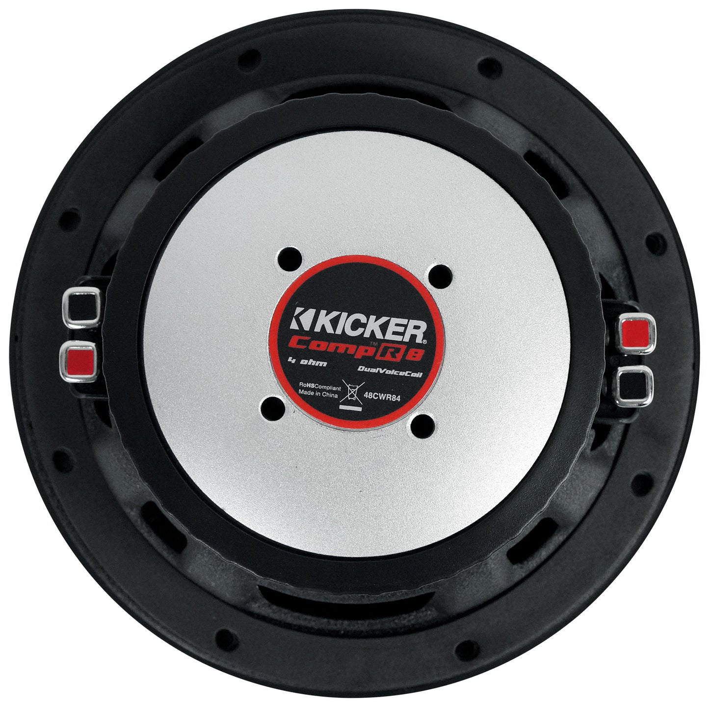 Kicker 48CWR84 COMPR8 600w 8" DVC Car Audio Subwoofer Sub+Mono Amplifier+Amp Kit