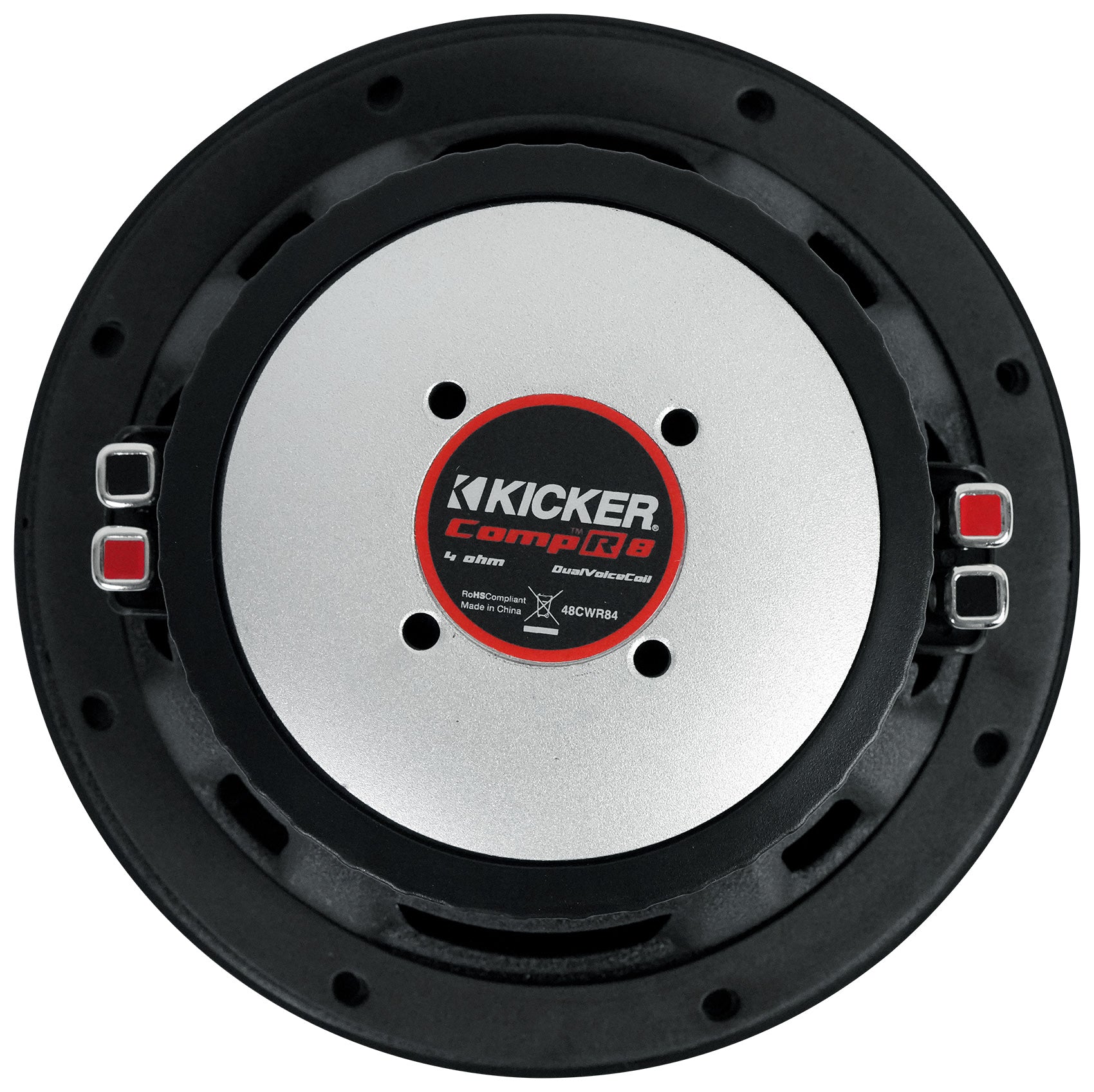 Kicker 48CWR84 COMPR8 600w 8" DVC Car Audio Subwoofer Sub+Mono Amplifier+Amp Kit