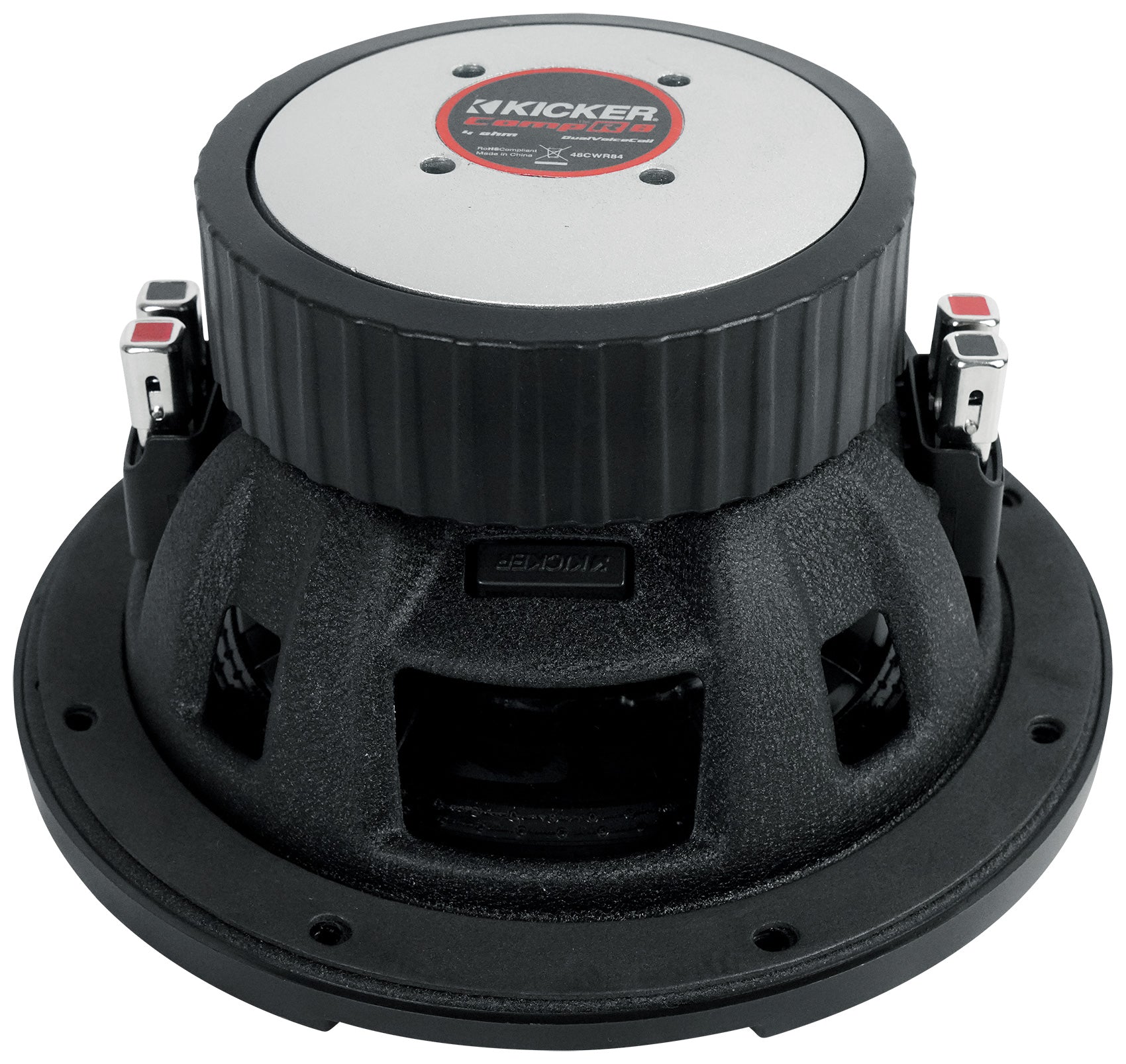 Kicker 48CWR84 COMPR8 600w 8" DVC Car Audio Subwoofer Sub+Mono Amplifier+Amp Kit