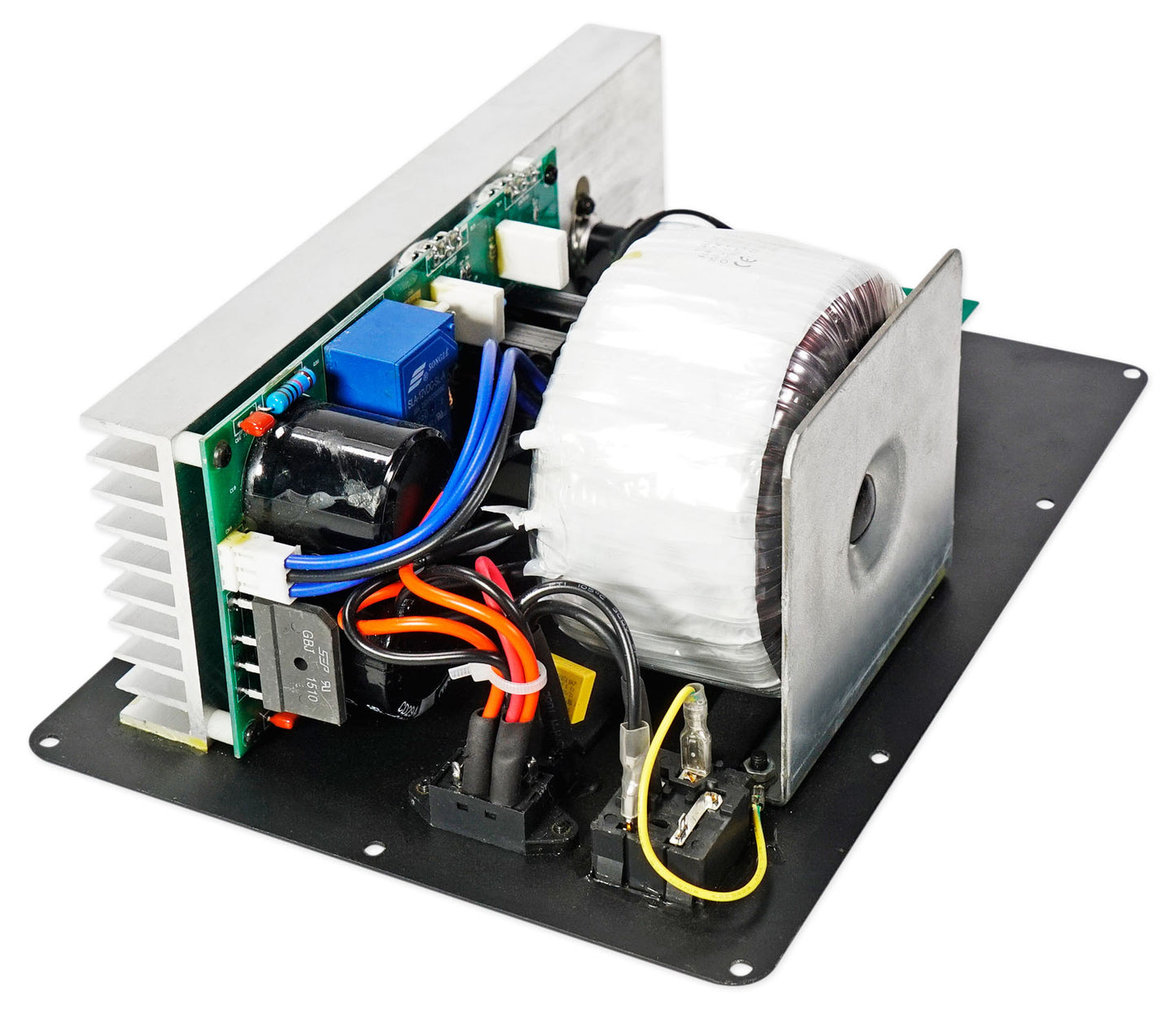 RBG12S AMP PLATE WITH POWER SUPPLY AND HEATSINK 350w RMS