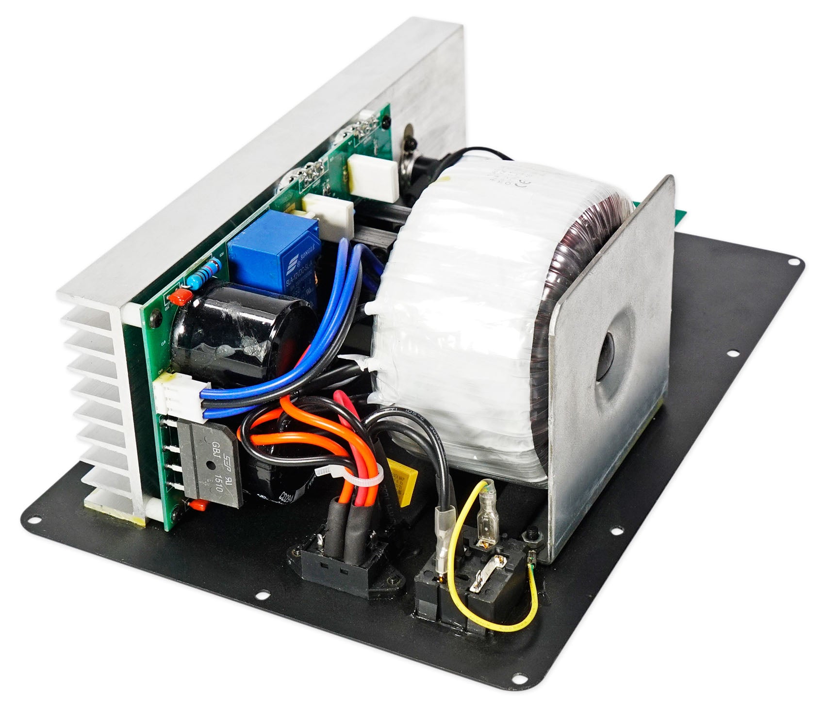 RBG12S AMP PLATE WITH POWER SUPPLY AND HEATSINK 350w RMS
