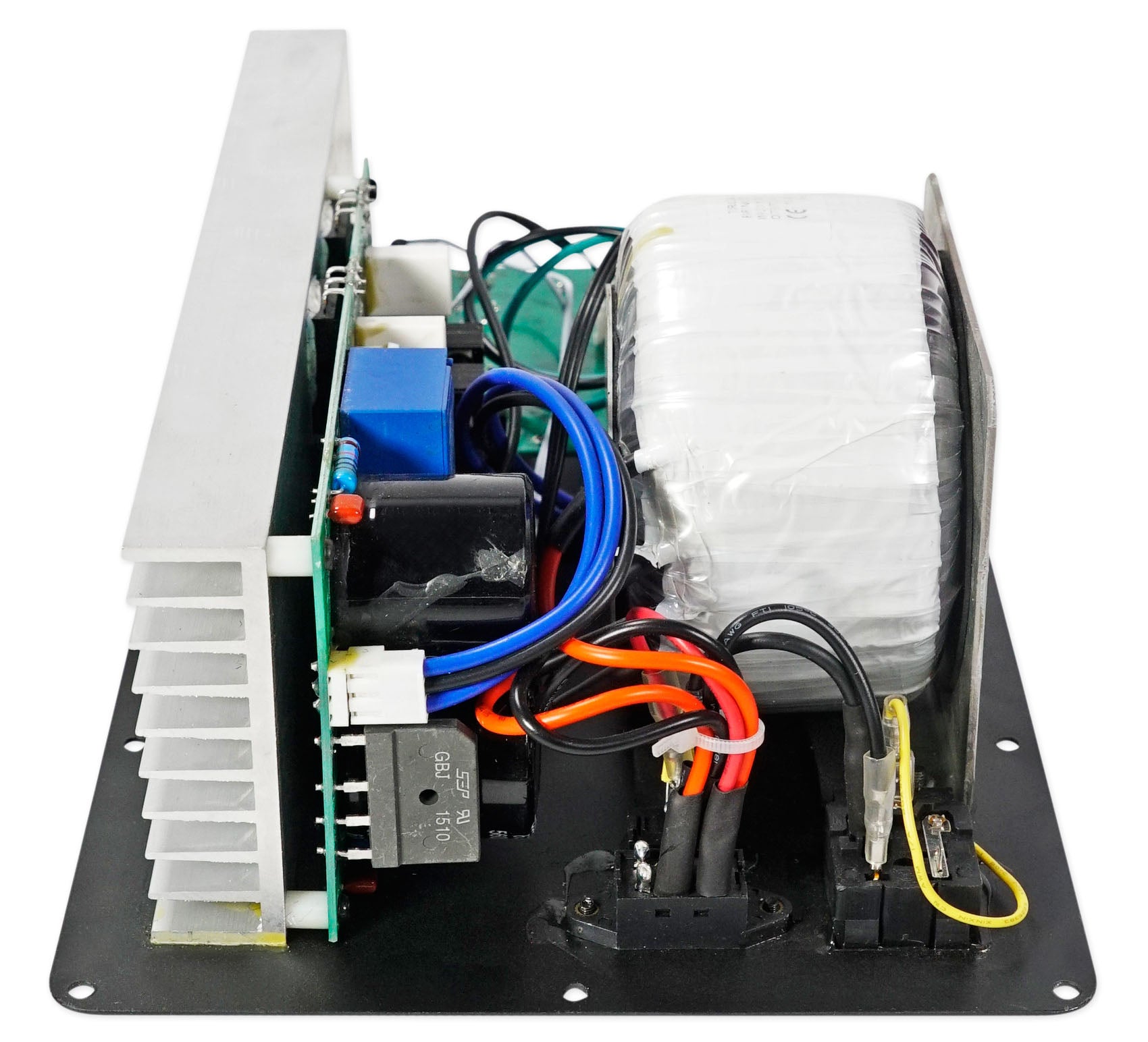 RBG12S AMP PLATE WITH POWER SUPPLY AND HEATSINK 350w RMS